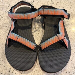 Teva Original Universal Sandals Women's 10 EU 41 Orange Blue Sport